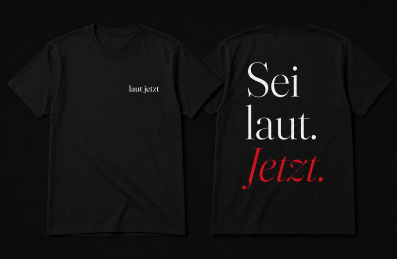 Sei laut. Jetzt — Organic Shirt